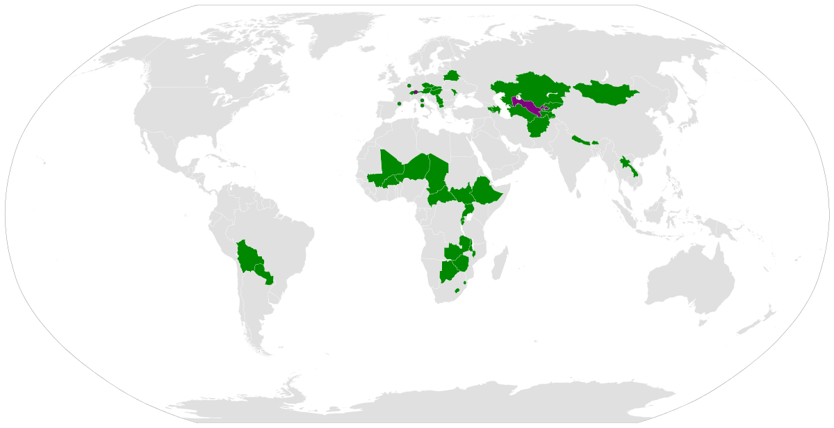 Landlocked Countries in The World
