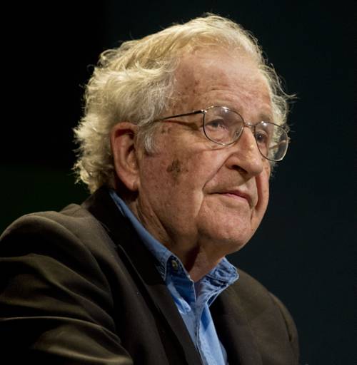 What criticisms has Noam Chomsky faced?