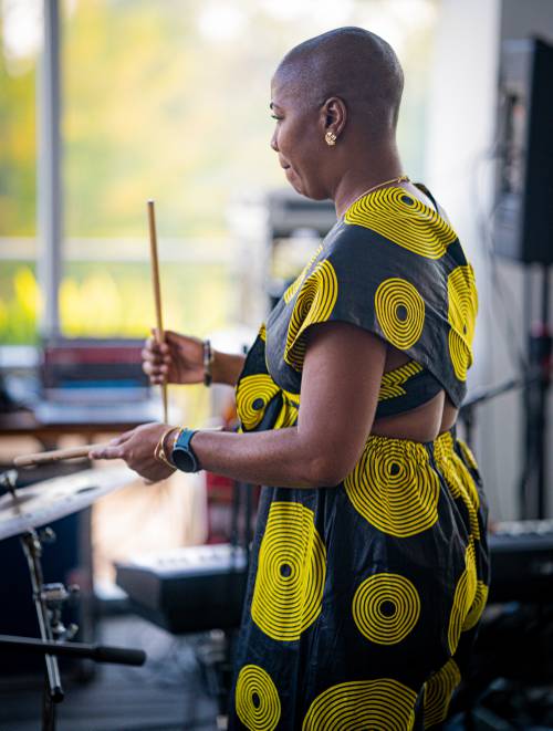 How do percussion instruments shape Afro-Cuban music?