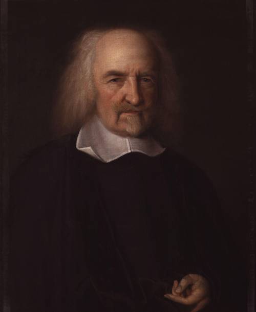 How did Thomas Hobbes view human nature?